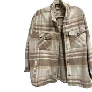 Ashley By 26 International Plaid Jacket - Beige and Cream‎